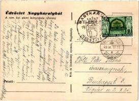 Nagykároly, Carei; Római katolikus elemi leányiskola, zárda / girl school, nunnery, "1940 Nagyk...