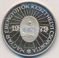 Képíró Zoltán (1944-1981) 1979. MÉE "25 éves Keszthely város" Ag emlékérem (35,17g/0.835/4...