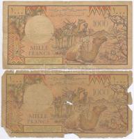 Dzsibuti 1988. 1000Fr (2x) T:III,III-,IV
Djibuti 1988. 1000 Francs (2x) C:F,VG,G