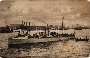 SMS Kaiman osztrák-magyar topedóromboló / K.u.K. Kriegsmarine, SM Torpedoboot Kaiman. Phot. Alois Beer (b)