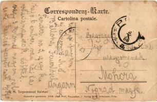 SMS Kaiman osztrák-magyar topedóromboló / K.u.K. Kriegsmarine, SM Torpedoboot Kaiman. Phot. Alois Be...