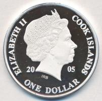 Cook-szigetek 2005. 1$ Ag "Ázsia történelme - Peking lesz Kína fővárosa - 1421" (20,2g/0.9...