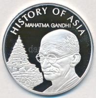 Cook-szigetek 2004. 1$ Ag Ázsia történelme - Mahatma Gandhi (19,53g/0.999) T:PP Cook Islands 2004. 1 Dollar Ag History of Asia - Mahatma Gandhi (19,53g/0.999) C:PP