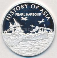 Cook-szigetek 2004. 1$ Ag Ázsia történelme - Pearl Harbour (19,35g/0.999) T:PP Cook Islands 2004. 1 Dollar Ag History of Asia - Pearl Harbour (19,35g/0.999) C:PP