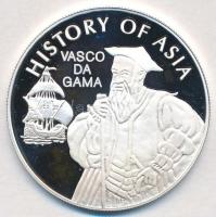 Cook-szigetek 2004. 1$ Ag "Ázsia történelme - Vasco da Gama" (19,5g/0.999) T:PP Cook Islands 2004. 1 Dollar Ag "History of Asia - Vasco da Gama" (19,5g/0.999) C:PP