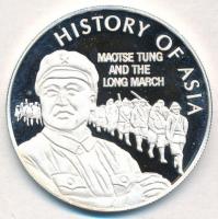 Niue 2004. 5$ Ag Ázsia történelme - Mao Ce Tung és a hosszú menetelés (19,28g/0.999) T:PP Niue 2004. 5 Dollars Ag History of Asia - Maotse Tung and the Long March (19,28g/0.999) C:PP