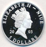 Niue 2003. 5$ Ag "Ázsia történelme - Kék mecset" (19,68g/0.999) T:PP fo. 
Niue 2003. 5 Do...