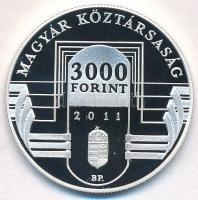 2011. 3000Ft Ag "Az Európai Unió Tanácsának magyar elnöksége" tanúsítvánnyal T:PP kis fo