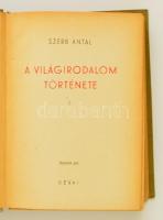 Szerb Antal: A világirodalom története. 1-3. köt. Bp., 1943, Révai. Félvászon kötésben, jó állapotba...