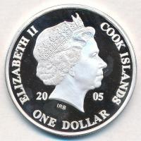 Cook-szigetek 2005. 1$ Ag "Ázsia történelme - A khmerek megépítik Angkor Vatot Kambodzsában&quo...