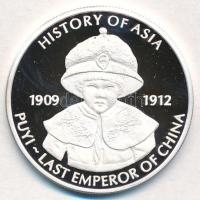 Cook-szigetek 2005. 1$ Ag Ázsia történelme -Pu Ji - Kína utolsó császára (20g/0.999) T:PP  Cook Islands 2005. 1 Dollar Ag History of Asia - Puyi - Last Emperor of China (20g/0.999) C:PP