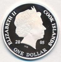 Cook-szigetek 2005. 1$ Ag "Ázsia történelme -Pu Ji - Kína utolsó császára" (20g/0.999) T:P...