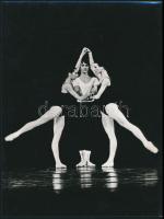 cca 1974 Balettelőadás és próba, 4 db vintage fotó, 18x24 cm vagy ahhoz közeli méretekben