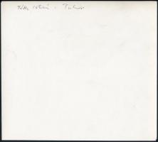 cca 1985 Tóth István: Tükör, aláírt, feliratozott vintage fotóművészeti alkotás, a kortárs magyar fo...