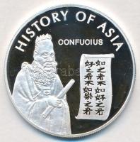 Mongólia 2003. 1000T Ag Ázsia történelme - Konfuciusz (19,63g/0.999) T:PP Mongolia 2003. 1000 Tugrik Ag History of Asia - Confucius (19,63g/0.999) C:PP