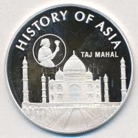 Mongólia 2003. 1000T Ag Ázsia történelme - Tádzs Mahal (19,18g/0.999) T:PP ujjlenyomat Mongolia 2003. 1000 Tugrik Ag History of Asia - Taj Mahal (19,18g/0.999) C:PP fingerprint
