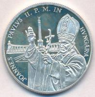 1991. 500Ft Ag II. János Pál pápa látogatása tokban T:1-(PP) kis patina  Adamo EM120