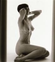 cca 1968 Műtermi akt tanulmányok, 5 db vintage negatív, 6x6 cm és 6x7 cm