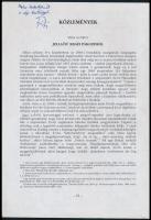 Vegyes nyomtatvány tétel, 2 db különlevonat: 
Spira György: Jellacic regéi Pákozdról. In: Hadtörtén...