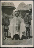 1936 Afrikában készült 2 db vintage sajtófotó, angol nyelven feliratozva, 18x13 cm / 2 photos from A...