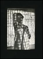 cca 1974 A kortárs magyar fotográfia avantgard korszakából 3 db vintage fotóművészeti alkotás, kettő...