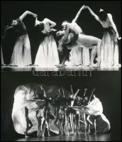 cca 1970 Balettművészek, 4 db vintage fotó, 18x24 cm és 11x18 cm között