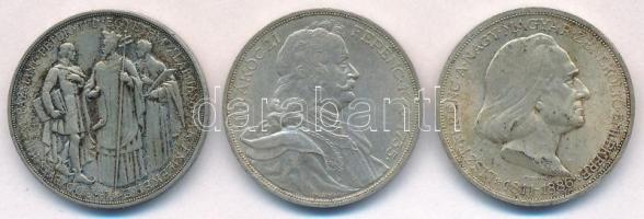 1935. 2P Ag "Pázmány" + 2P Ag "Rákóczi" + 1936. 2P Ag "Liszt Ferenc" T...