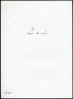 1962 Nagy Zoltán (1943) 2 db feliratozott vintage fotóművészeti alkotása a kortárs magyar fotóművész...