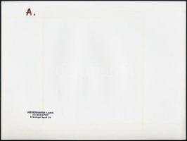 cca 1985 Menesdorfer Lajos (1941-2005) hagyatékából 2 db vintage fotóművészeti alkotás, az egyik pec...