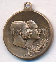 Osztrák-Magyar Monarchia 1914. Első világháborús propaganda medál füllel, előoldalán Ferenc József é...