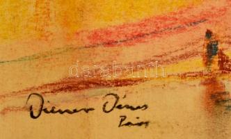 Diener jelzéssel: Torony. Pasztell, papír, 31×26 cm