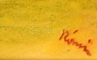 Jándi jelzéssel: Pihenő a dombok között. Pasztell, papír, üvegezett keretben, 30×40 cm