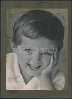 1933 Makkos Hetyey Pál (?-?) budapesti fotóművész hagyatékából 2 db aláírt vintage fotó, albumlapra ...