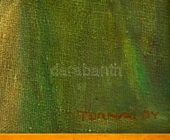 Tornai jelzéssel: Női portré. Olaj, vászon, keretben, 25×20 cm