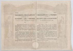 Budapest 1906. "Pesti Hazai Első Takarékpénztár-Egyesület" nyereménykötvénye 100K-ról, mag...