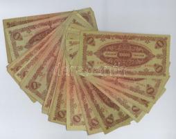 1945. 10.000P (29x) egy kivételével mind "MNB" bélyeggel T:II-III