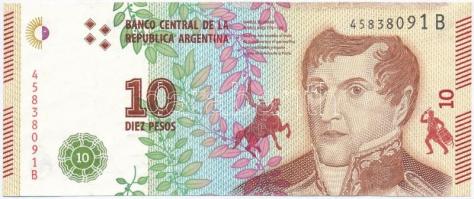 Argentína 2015. 10P T:I,I- Argentina 2015. 10 Pesos C:UNC,AU