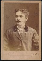 cca 1880 Klösz György (1844-1913) műterméből 3 db kabinetfotó, 16,5x11 cm