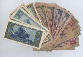 1930-1945. 30db-os pengő bankjegy tétel, öt különféle címlet T:II-III