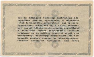 1946. 500.000AP "amelyekNEK", vízjeles papíron, sorszámozott T:III,III- kis szakadás