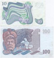 Svédország 1975. 10K + 1982. 100K T:II-,III
Sweden 1975. 10 Kronor + 1982. 100 Kronor C:VF,F