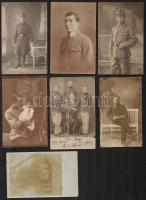 cca 1930 Katonai privát fotólapok, 13 db vintage fotó, 3 feliratozva, és 3 katonai alakulat pecsétjé...