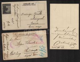 cca 1930 Katonai privát fotólapok, 13 db vintage fotó, 3 feliratozva, és 3 katonai alakulat pecsétjé...