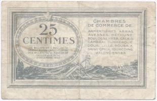 Franciaország / Északi és Pas-de-Calais-i kereskedelmi kamarák ~1925. 25c T:III- France / Chambres de Commerce du Nord et du Pas-de-Calais ~1925. 25 Cent C:VG