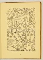 Kádár Béla: Dies irae. Huszonnégy tollrajz. Bp., 1945, Anonymus. Részben elváló papírkötésben, jó ál...