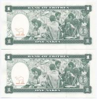 Eritrea 1997. 1N (2x) sorszámkövetők T:I,I-
Eritrea 1997. 1 Nakfa (2x) sequential serials C:UNC,AU