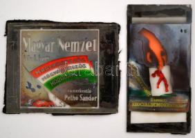 cca 1947 Fekete György (1904-1990) budapesti fényképész reklámgrafikái különféle szolgáltatásokról, ...