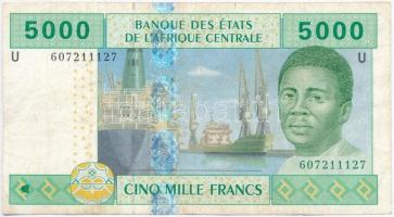 Közép-afrikai Államok / Kamerun 2002. 5000Fr T:III  Central African States / Cameroun 2002. 5000 Francs C:F Krause 209U