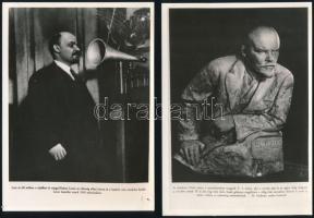 Lenin élete képekben, 9 db feliratozott fotóreprodukció