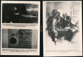 Lenin élete képekben, 9 db feliratozott fotóreprodukció